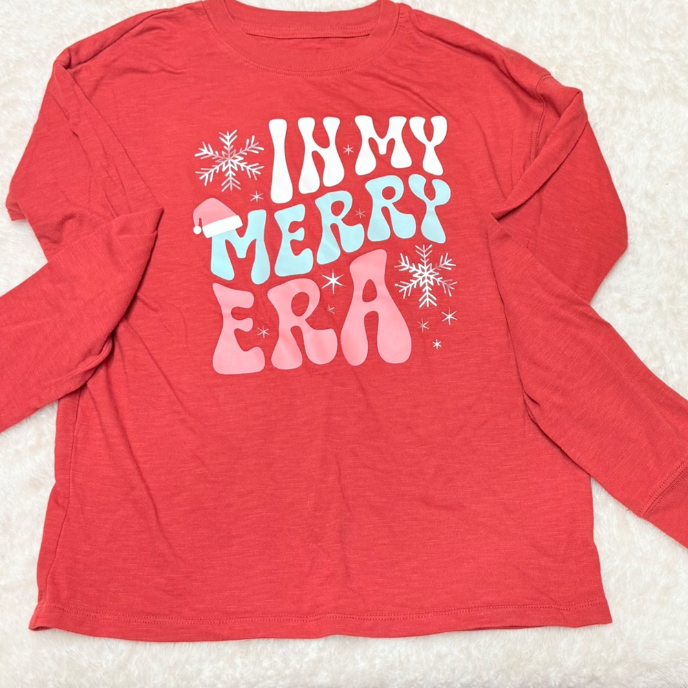 SO In My Merry Era Girls Long sleeve Christmas Shirt